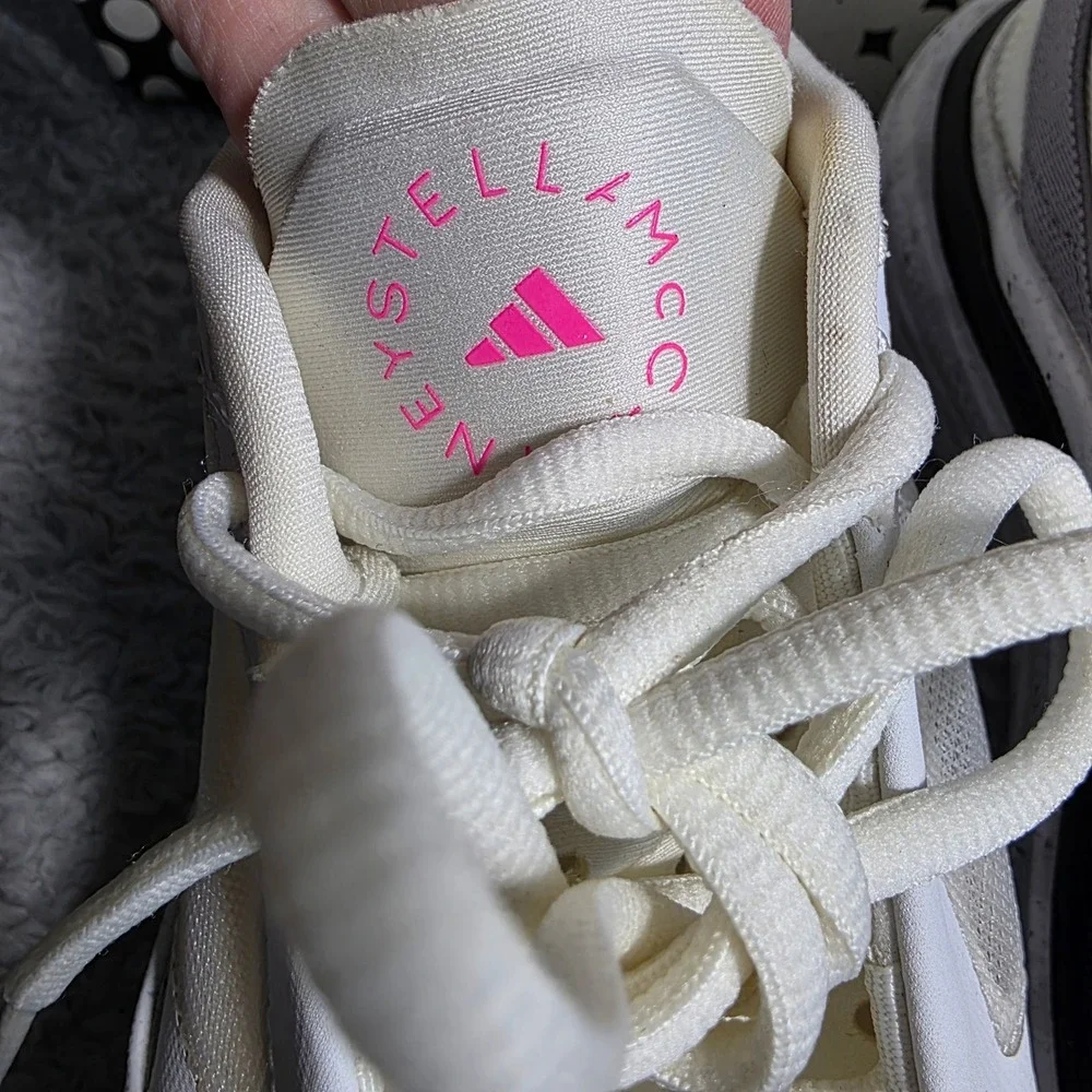 Adidas by Stella McCartney Earthlight White Mesh Running Shoes Women's US 5‎